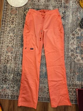 Grey's Anatomy Coral Orange Scrub Pants